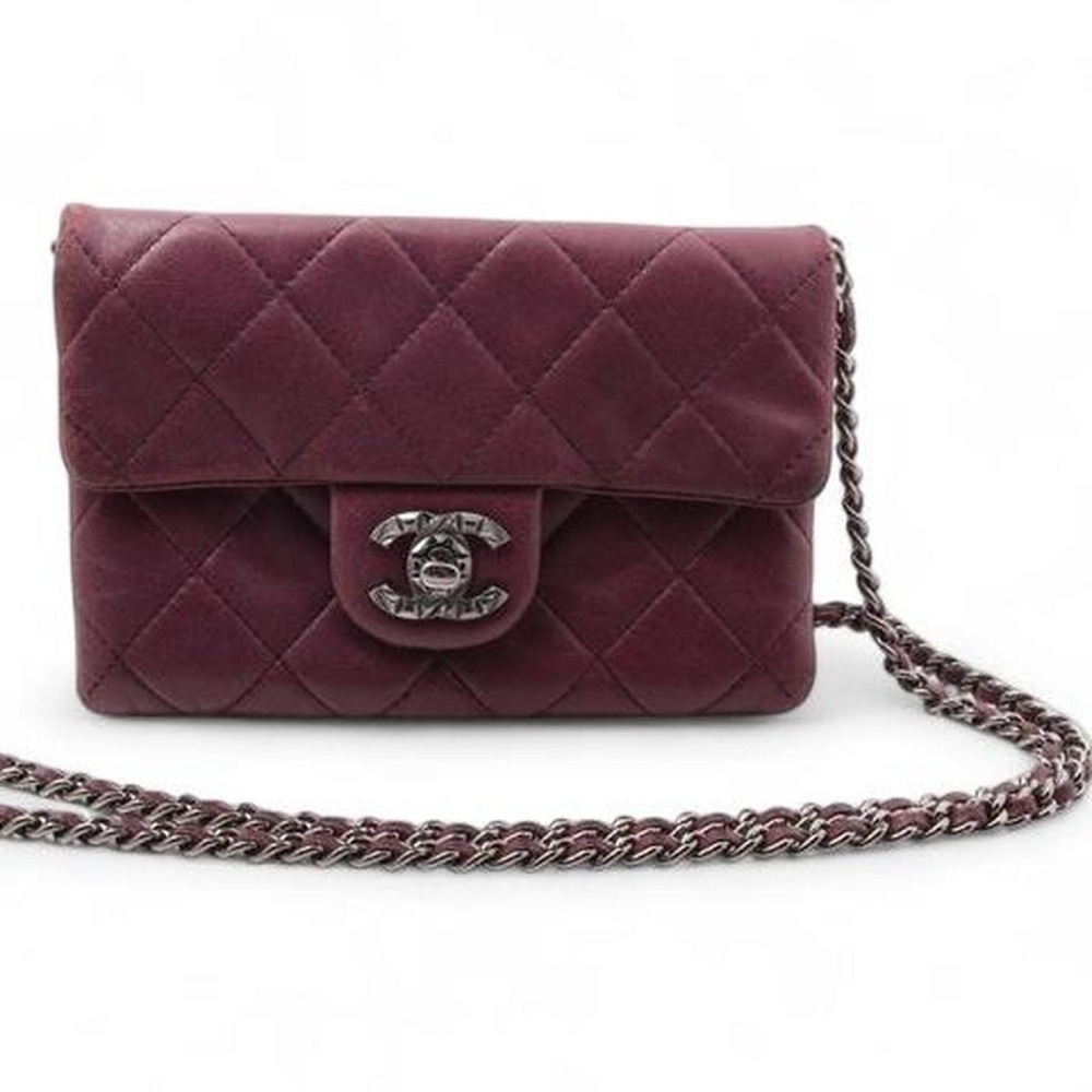 Chanel Montreal nights burgundy flap bag